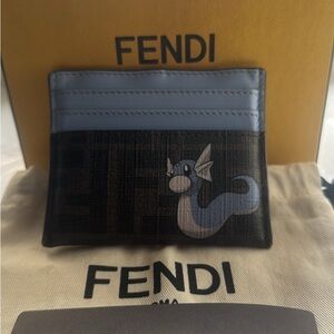COPY - Fendi Black and Blue Card Holder